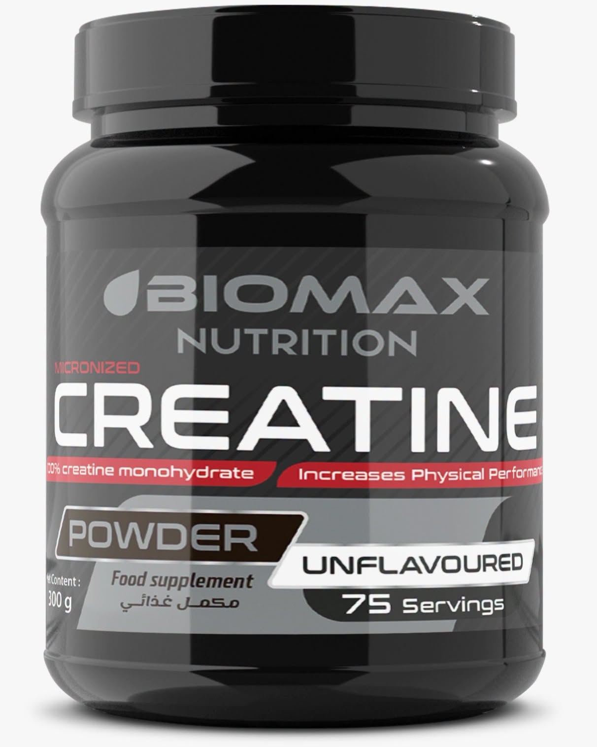 BIOMAX NUTRITION CREATINE UNFLAVOURED 300G C/10