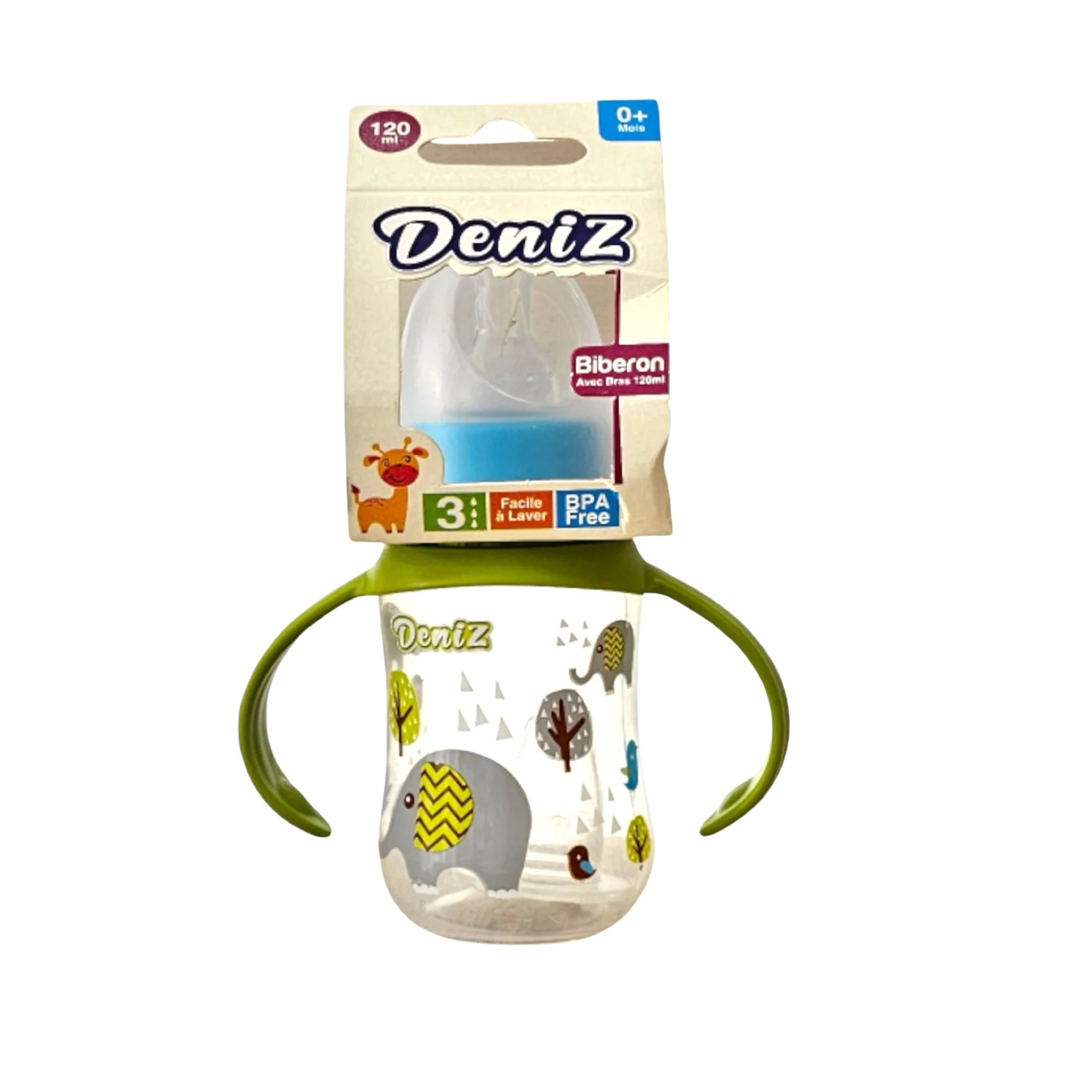 DENIZ BIBERON VERRE 120ML S/BRAS C/48 