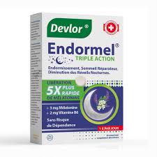 DEVLOR ENDORMEL TRIPLE ACTION 3MG MELATONINE+2MG VIT B6 BT/20 COMPRIME