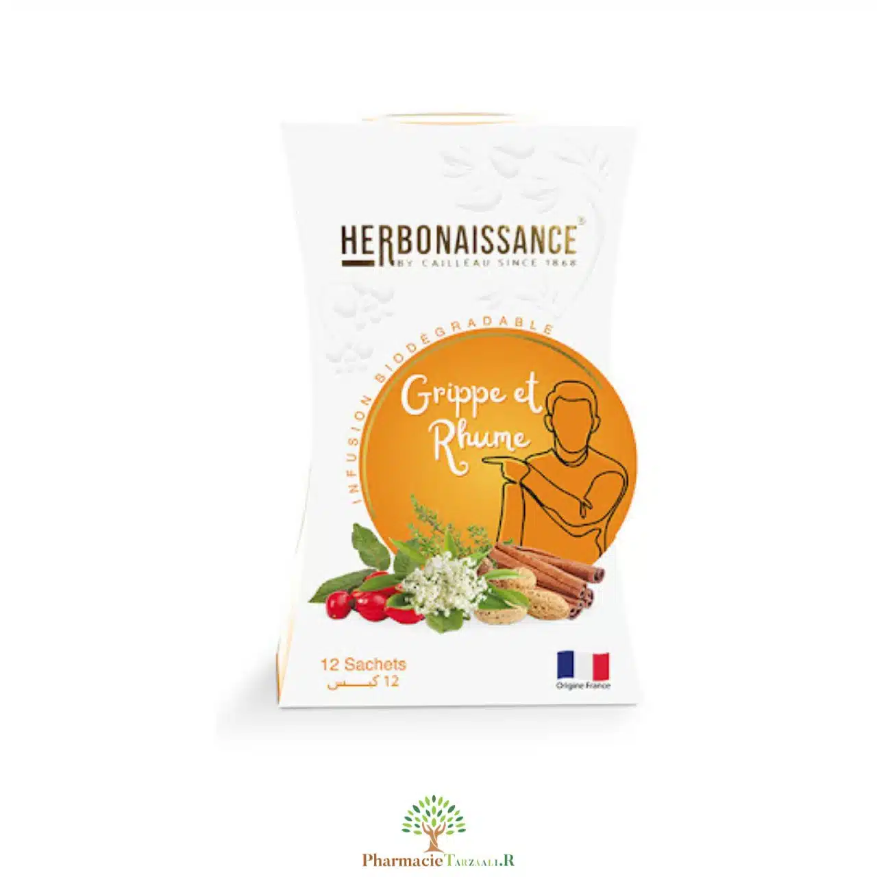HERBONAISSANCE TISANE GRIPPE ET RHUME