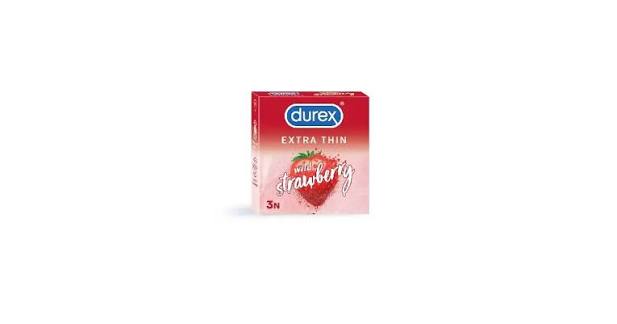 DUREX PRESERVATIF BT/3 STRAWBERRY EXTRA THIN