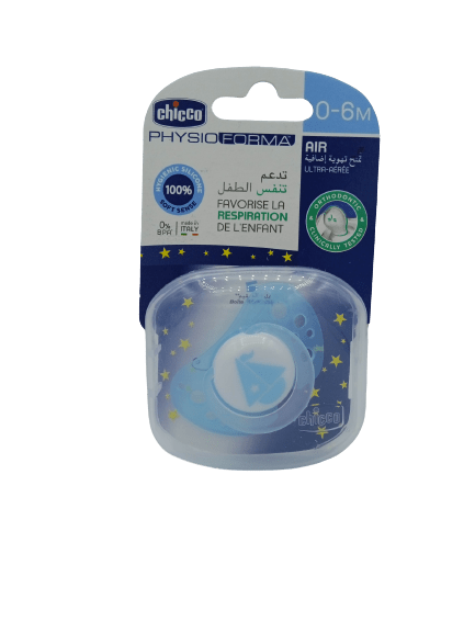 CHICCO SUCETTE AIR 0-6-BLEU