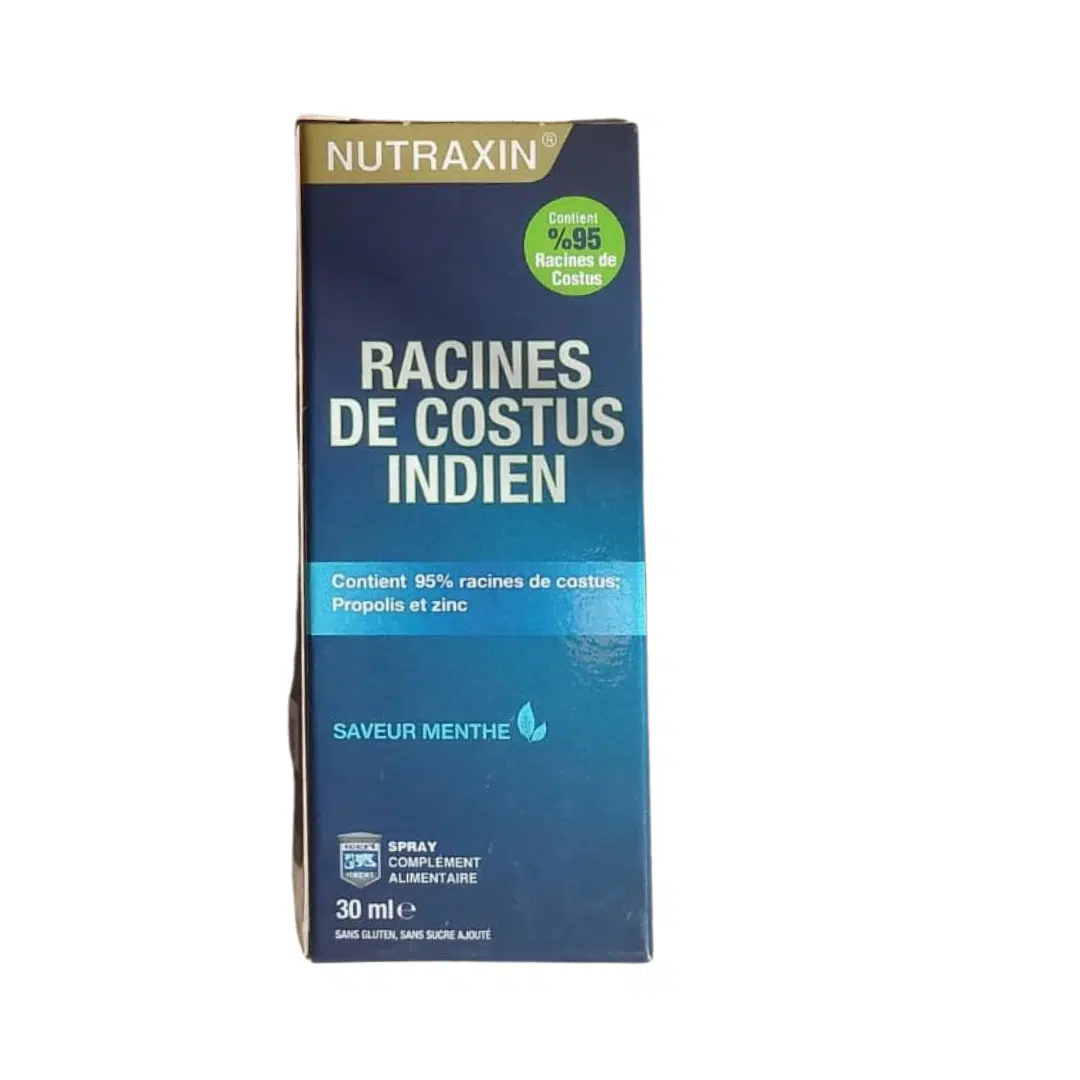 NUTRAXIN RACINES DE COSTUS INDIEN COLLUTOIRE S/SUCRE GOUT MENTH 30ML C/30