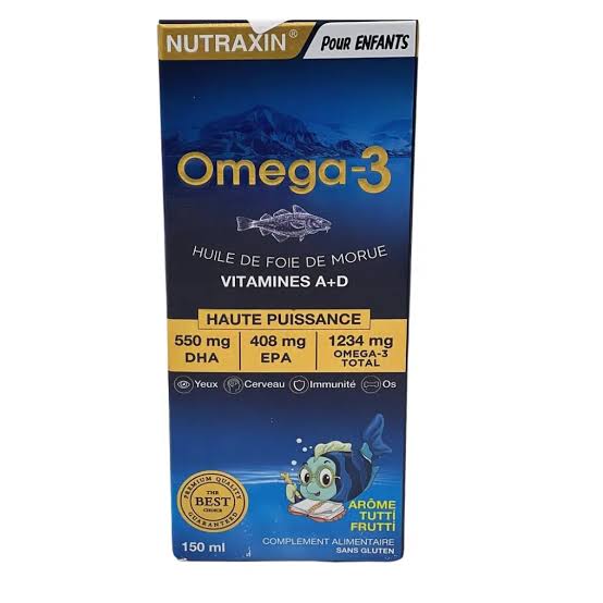 NUTRAXIN OMEGA-3 ENFANT H.FOIE DE MORUE 150ML