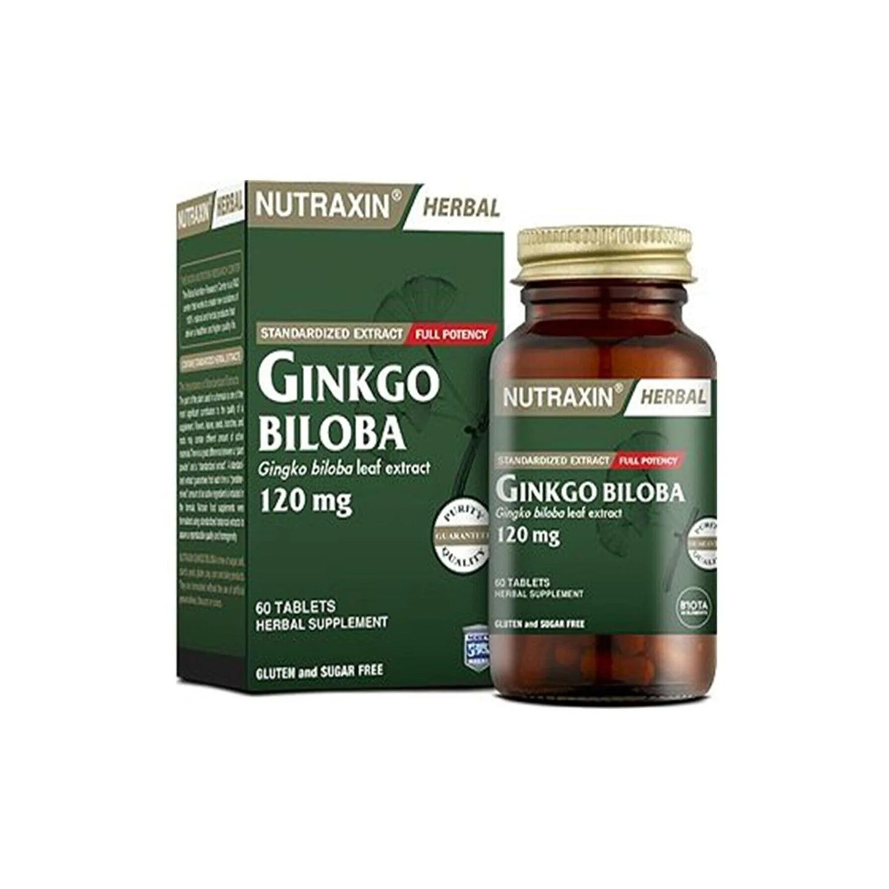 NUTRAXIN GINKO-BILOBA 120 MG B/60 CP/30