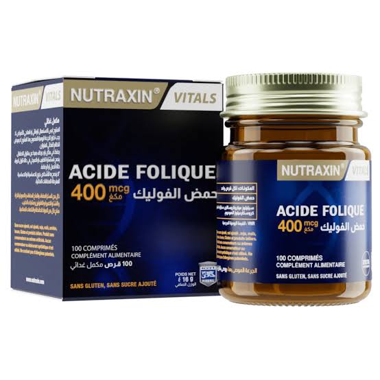 NUTRAXIN.ACIDE FOLIQUE 400 MCG B/100 CP C/30