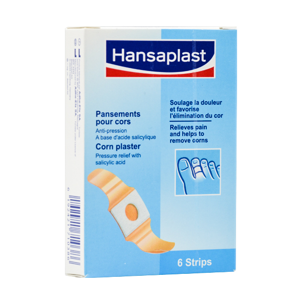 HANSAPLAST POUR CORS B/6 STRIPS