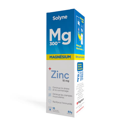 MAGPHARM SOLYNE MAGNESIUM 300MG  B/10 COMP EFFER C/24