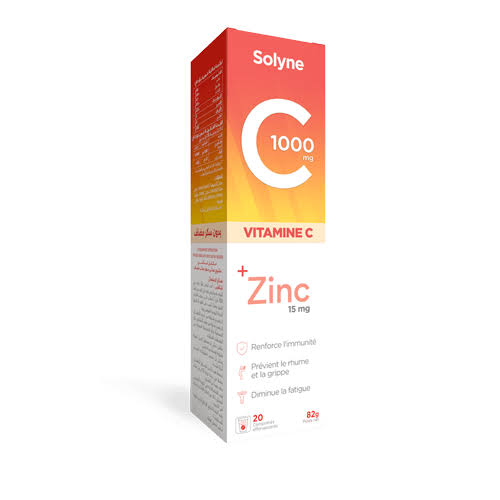 SOLYNE VITAMINE C 1000MG + ZINC 15MG B/20