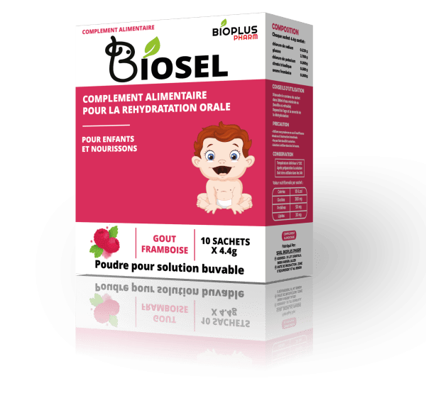 BIOSEL SEL DE REHYDRATATION POUDRE GOUT FRAMBOISE