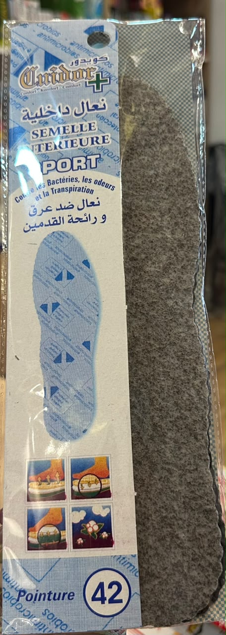 CUIDOR SEMELLE SPORT BLEU SIMPLE -42-
