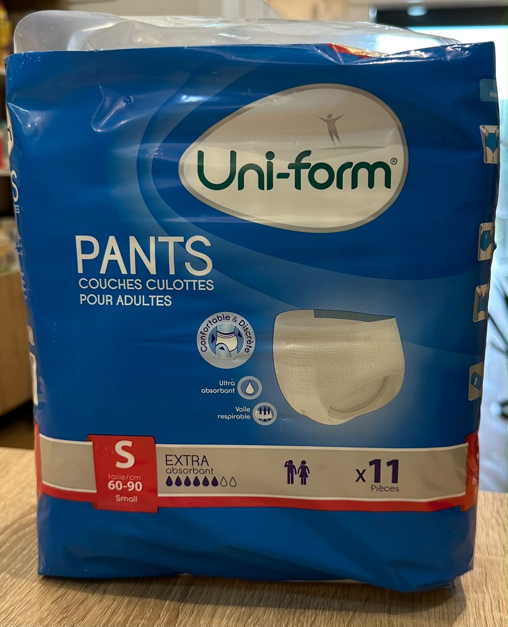 UNI-FORM COUCHE CULOTTES POUR ADULTES SMALL X 11