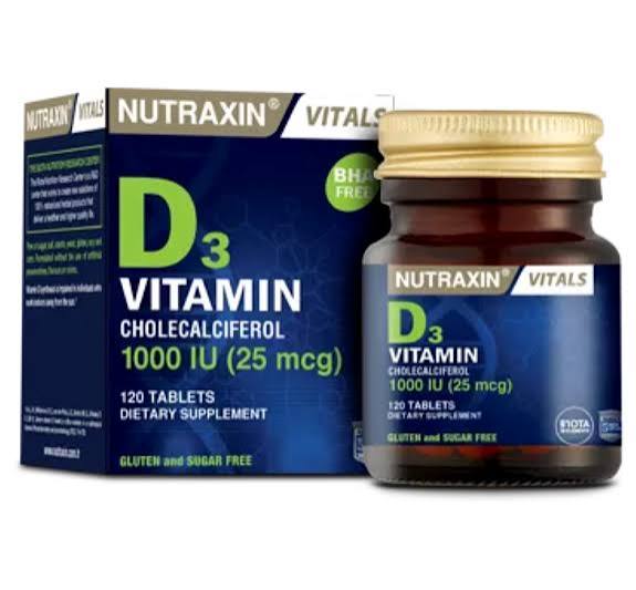 NUTRAXIN .VITAMINE D3 1000 UI COMPRIME B/120 CP C/30