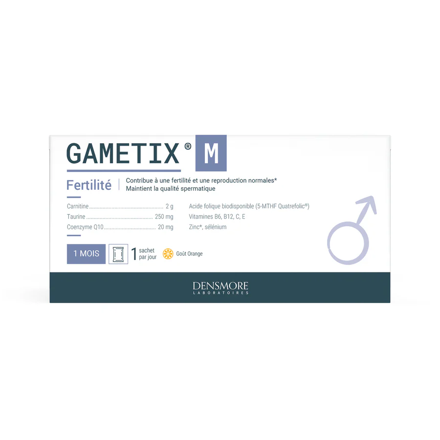 NUTRISANTE DENSMORE LAB GAMETIX -M- FERTILITE MASCULIN B/30 GOUT ORANGE