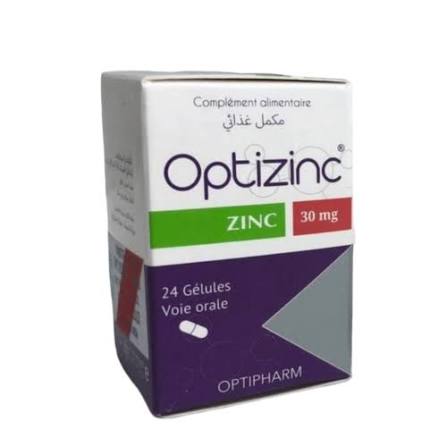 OPTIPHARM OPTIZINC ZINC 30 MG BT/24