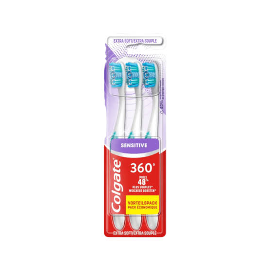 COLGATE BROSSE A DENTS 360 SENSITIVE X3 EXTRA SOUPLE