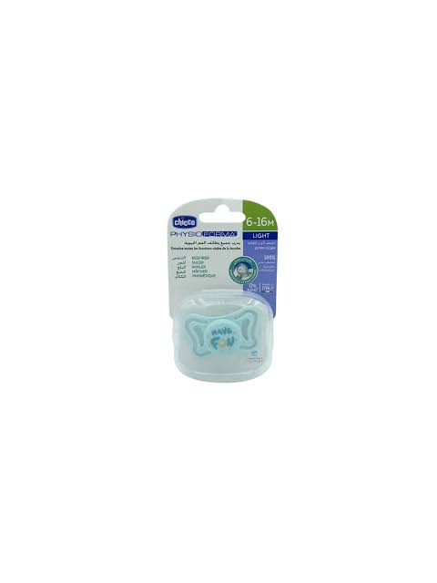 CHICCO SUCETTE LIGHT 6-16M *BLEU*