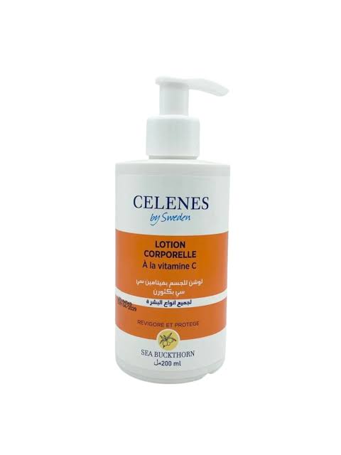 CELENES SEA BUCKTHORN LOTION CORPORELLE VITAMINE C TOUS TYPES DE PEAUX 200ML