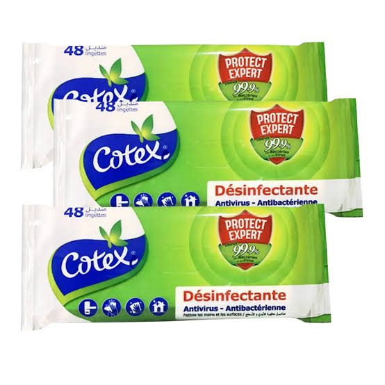 COTEX LINGETTES DESINFECTANTE POCKET