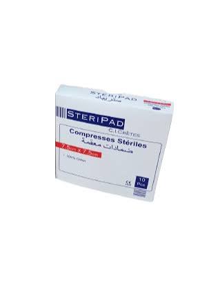 CIC.COMPRESSE STERIL STERIPAD 7.5*7.5 BT/10