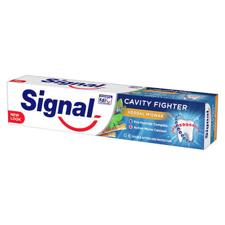 SIGNAL DENTIFRICE ANTI CARIE HERBAL MISWAK 75 ML
