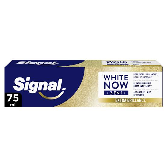 SIGNAL DENTFRICE WHITE NOW GOLD EXTRA BRILLANCE 75 ML