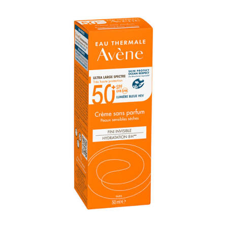 AVENE FRAGRANCE-FREE CREAM, INVISIBLE FINISH.50ML