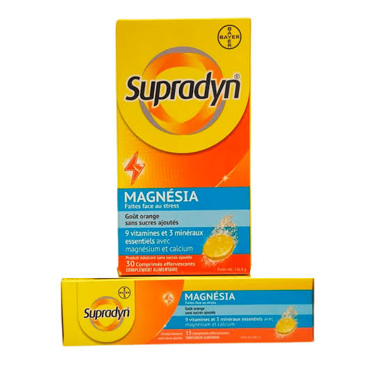 SUPRADYN MAGNESIA 120 MG (9 VIT +3 MINERAUX) COMP EFFERVESCENT BT 30
