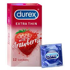DUREX PRESERVATIF BT /12 EXTRA THIN - FRAISE -