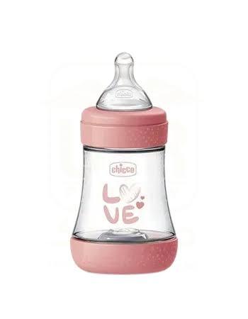 CHICCO BIBERON PLAST +0M 150ML 5 PERFECT -ROSE-