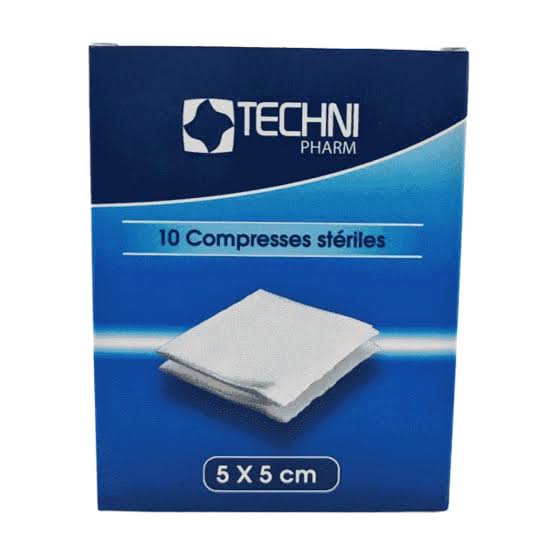 TECHNIPHARM COMPRESSE STERILE 5X5CM B/10