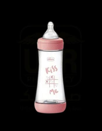 CHICCO BIBERON PLAST +2M 240ML 5 PERFECT -ROSE-