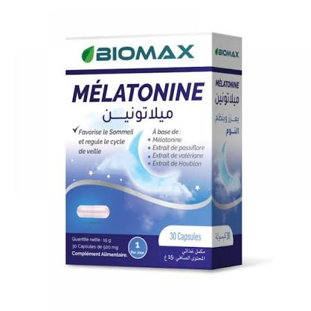 BIOMAX MELATONINE POUR LE SOMMEIL 3MG 30 CAPS C/48