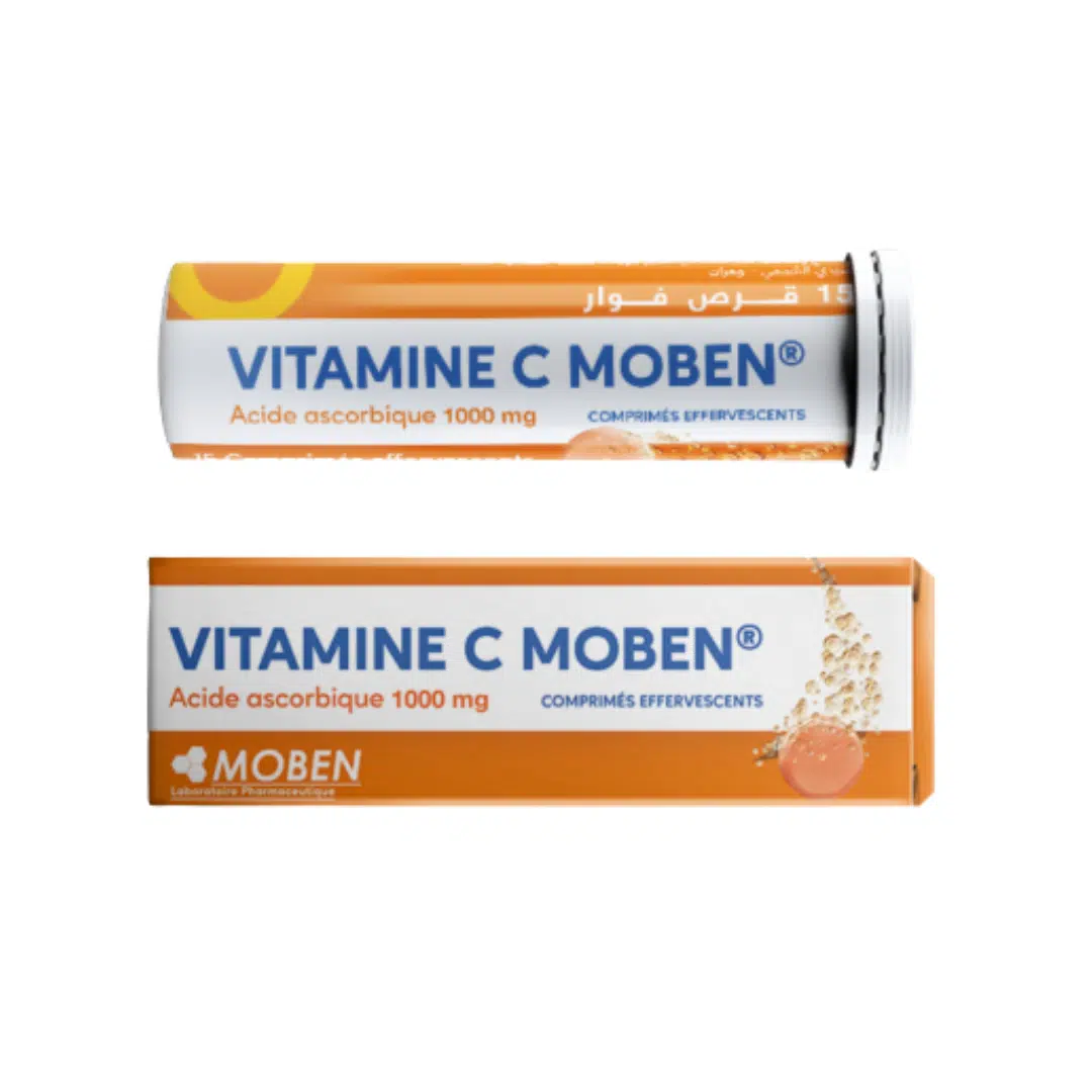 MOBEN VITAMINE C 1000 MG EFFERVESCENT BT/15 COMP P/20 BTE C/120