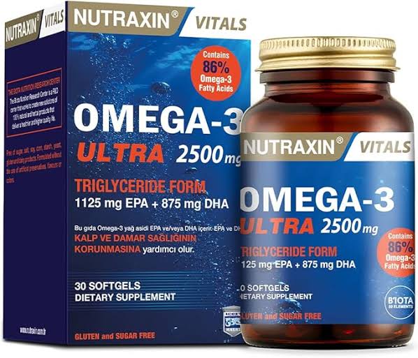NUTRAXIN OMEGA-3 ULTRA 2500 MG EPA 1125 MF 875 MG DHA 30 CAPS MOLLE