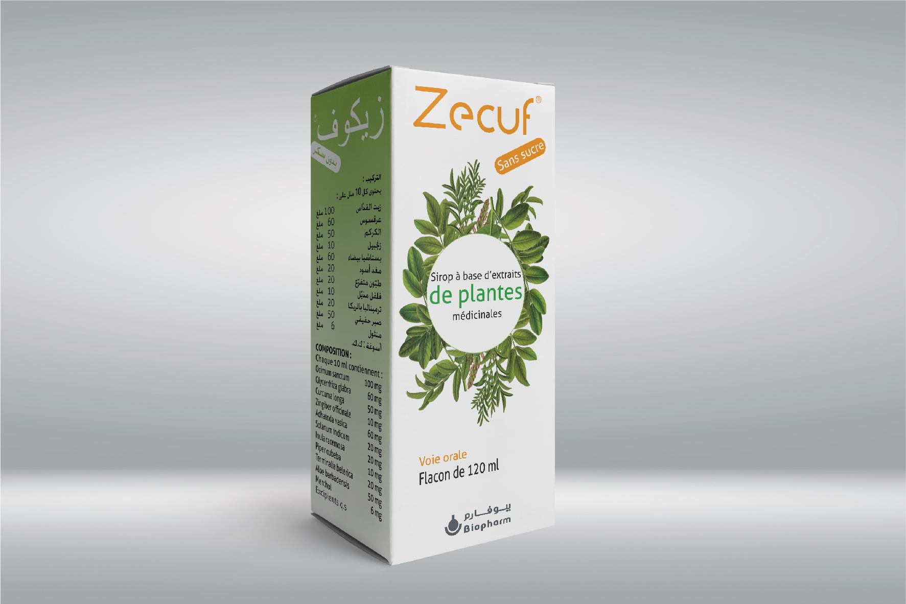 ZECUF SIROP 120 ML AVEC SUCRE
