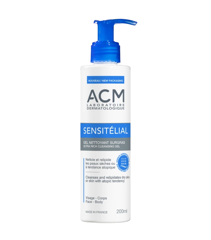 ACM SENSITELIAL GEL NETTOYANT SURGRAS200ML